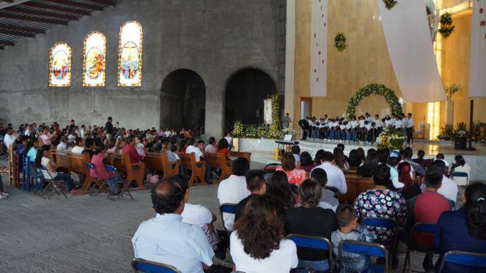 Coro Niños Cantores de la BUAP se presenta en San Pablo del Monte