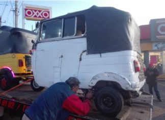 Les avientan otro operativo a mototaxis de Papalotla