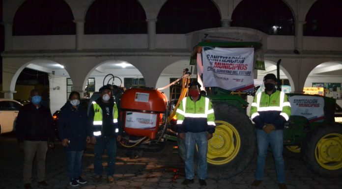 Segunda jornada de sanitización en Ayometla