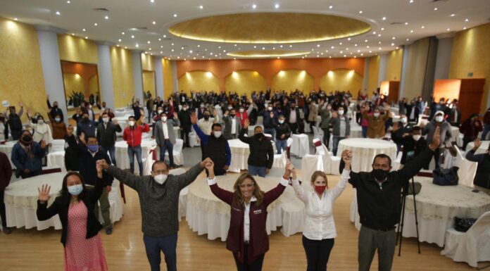 Maestros defenderán urnas y votos a favor de la 4T con Lorena Cuéllar