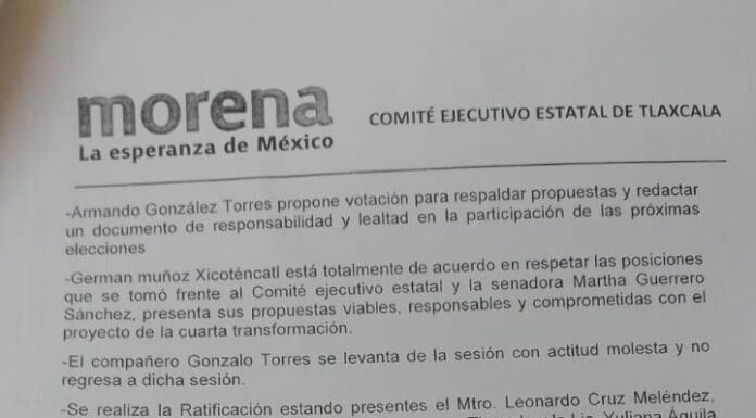 Gonzalo Torres sepulta a morena en Papalotla
