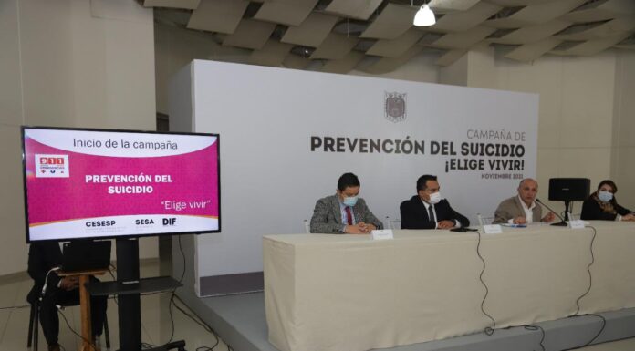 AUTORIDADES ESTATALES PRESENTARON LA CAMPAÑA DE PREVENCIÓN DEL SUICIDIO ¡ELIGE VIVIR!