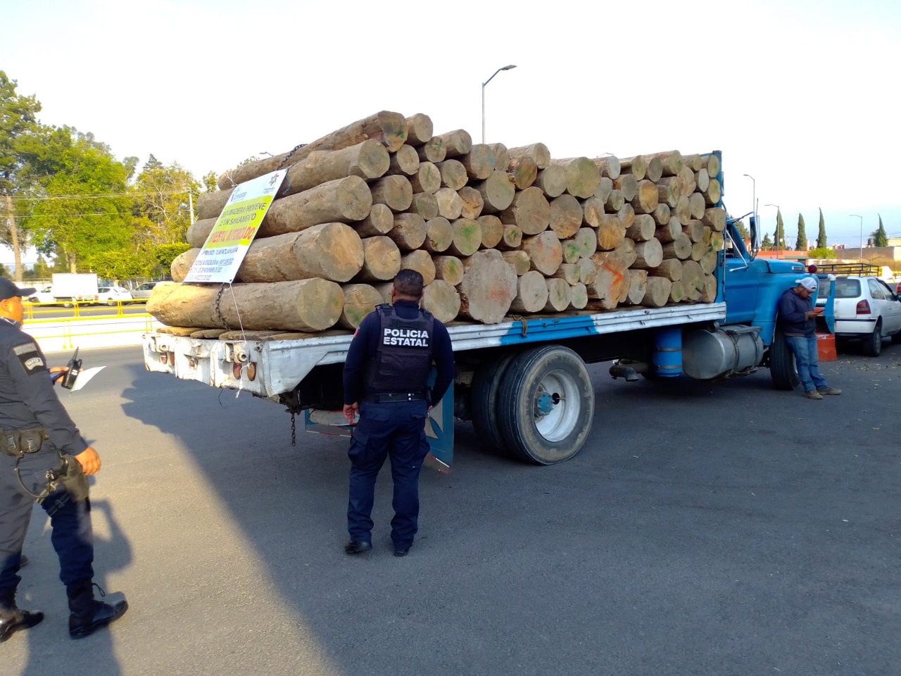 SSC DETUVO A PRESUNTO RESPONSABLE DE TRANSPORTE ILÍCITO DE RECURSO FORESTAL