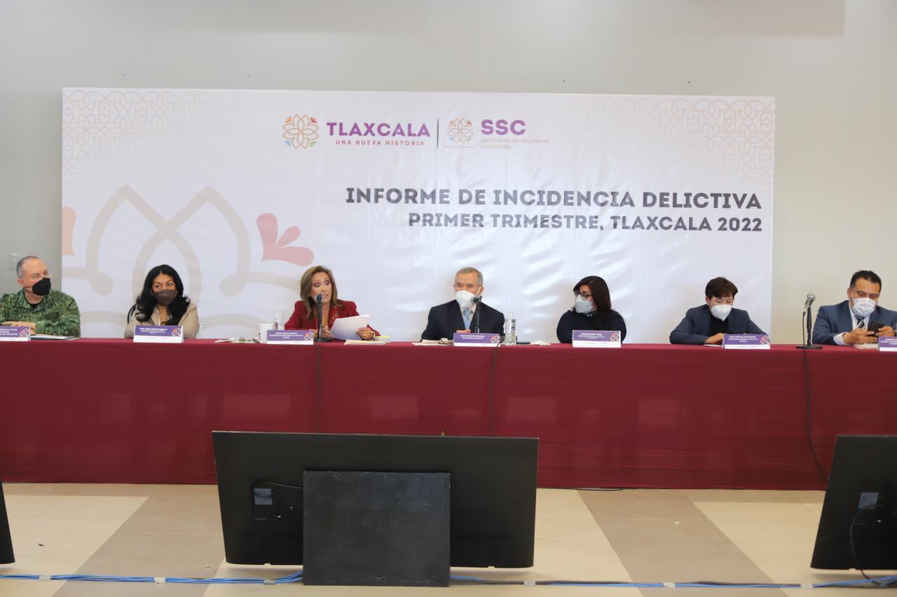 TLAXCALA CONTINÚA COMO LA SEGUNDA ENTIDAD CON MENOR INCIDENCIA DELICTIVA: LORENA CUÉLLAR
