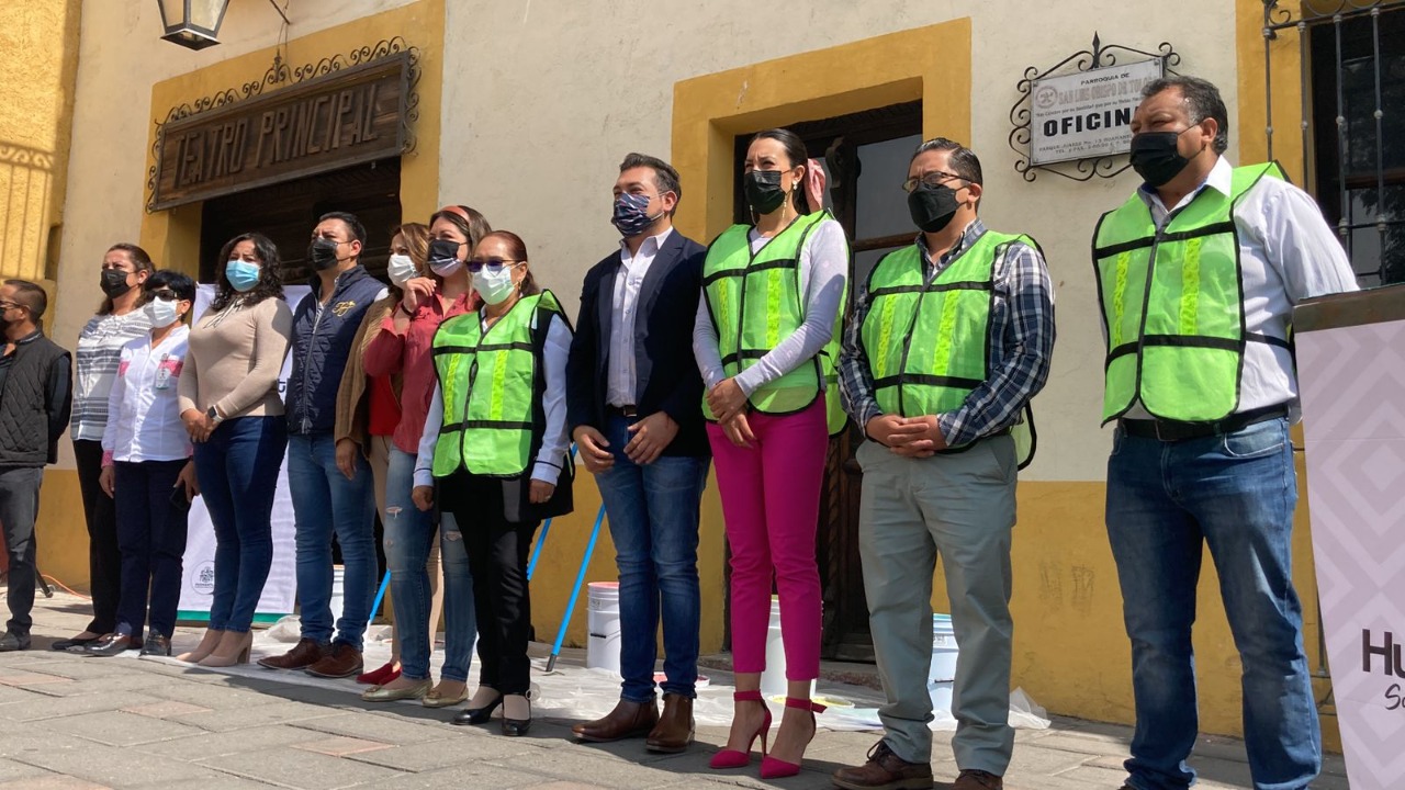 DAN BANDERAZO DE INICIO AL PROGRAMA “RUTAS MÁGICAS DE COLOR” EN HUAMANTLA