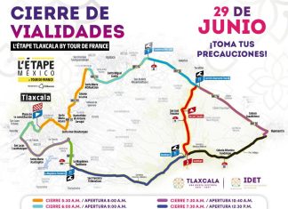 TLAXCALA LISTA PARA L’ÉTAPE BY TOUR DE FRANCE; HABRÁ CIERRES VIALES ESTE 29 DE JUNIO