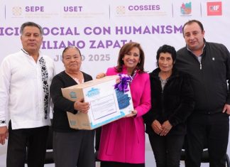 ENTREGA GOBERNADORA LORENA CUÉLLAR 400 INSUMOS A FAMILIAS, DONADOS POR JÓVENES DEL PROGRAMA “SERVICIO SOCIAL CON HUMANISMO”