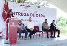 INAUGURÓ GOBERNADORA LORENA CUÉLLAR RECONSTRUCCIÓN DE CARRETERA EN SANTIAGO CUAULA EN CALPULALPAN