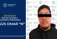 EJECUTA FGJE ORDEN DE APREHENSIÓN POR NO ACUDIR A AUDIENCIA INTERMEDIA