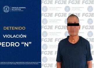 APREHENDE FGJE A HOMBRE POR VIOLACIÓN.