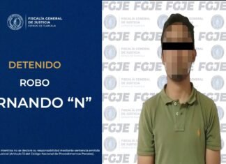 CUMPLIMENTA FGJE ORDEN DE APREHENSIÓN CONTRA HOMBRE POR ROBO