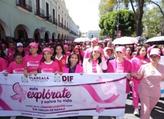 ENCABEZA LORENA CUÉLLAR QUINTA CAMINATA ROSA Y REAFIRMA COMPROMISO CON LA SALUD DE LAS MUJERES